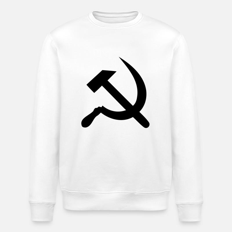 Hammer und Sichel - Stanley/Stella Unisex Bio-Sweatshirt ROLLER - Weiß