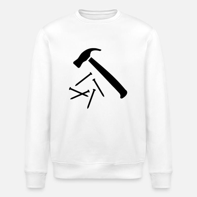 Marteau - Sweat bio ROLLER Stanley/Stella Unisexe - blanc
