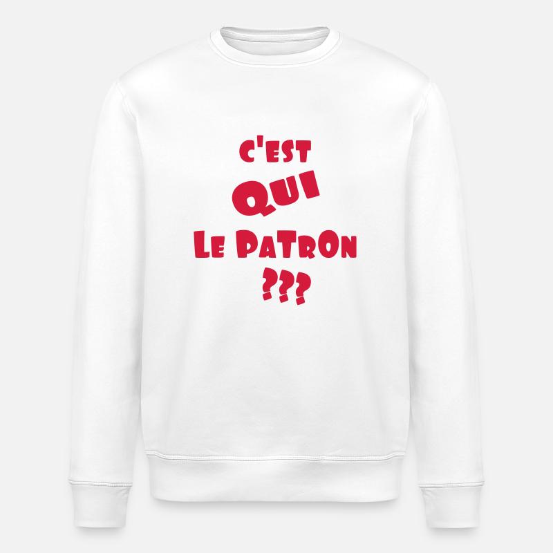 le_patron_2 - Sweat bio ROLLER Stanley/Stella Unisexe - blanc