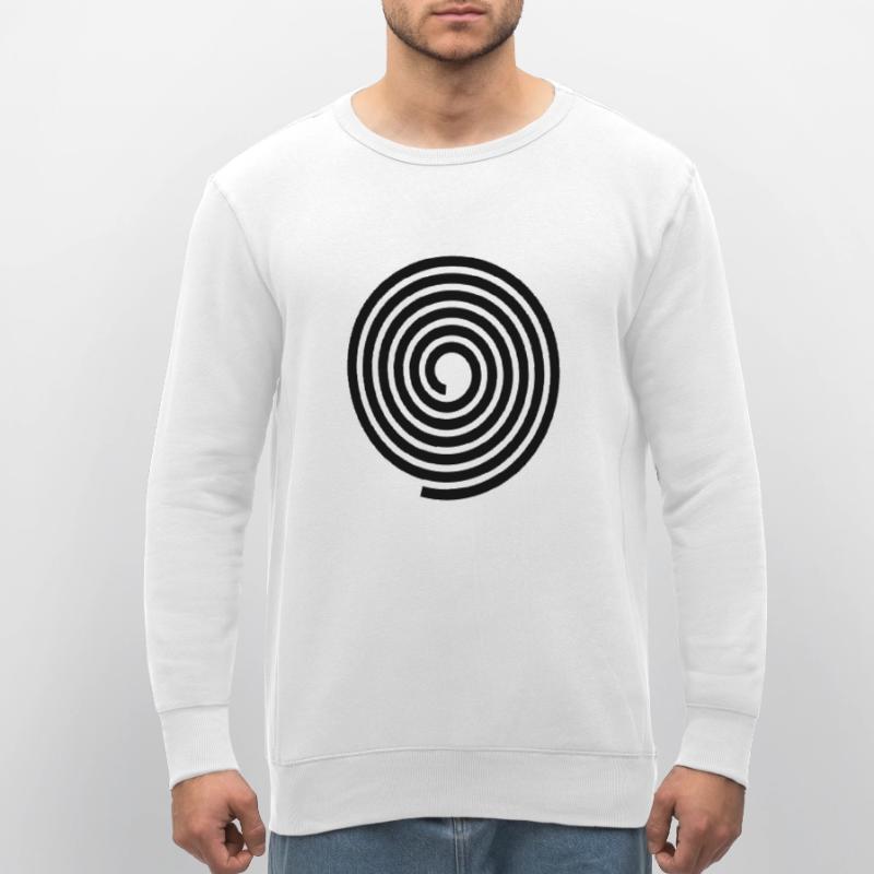 Spirals pattern vector template Stanley/Stella ROLLER Unisex Organic Sweatshirt