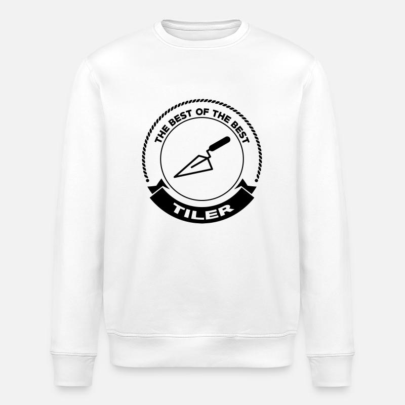 carreleur / carrelage / construction / maçon - Sweat bio ROLLER Stanley/Stella Unisexe - blanc
