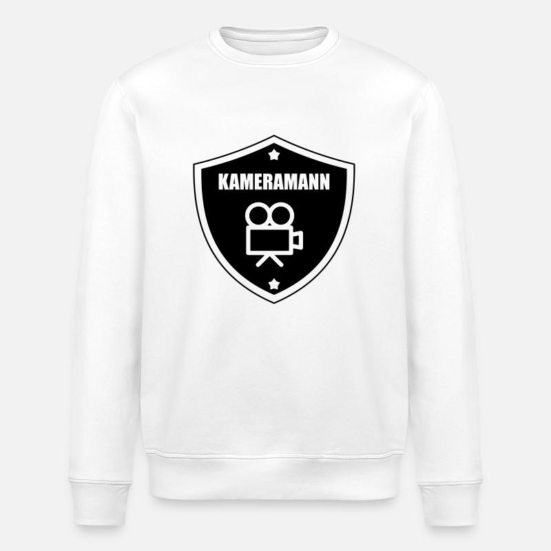 Cameraman / Camera / Video / Cadreur - Sweat bio ROLLER Stanley/Stella Unisexe - blanc