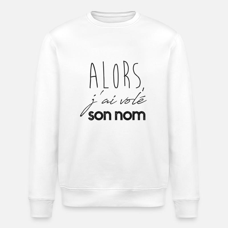 Vole Son Nom - Stanley/Stella Unisex Bio-Sweatshirt ROLLER - Weiß