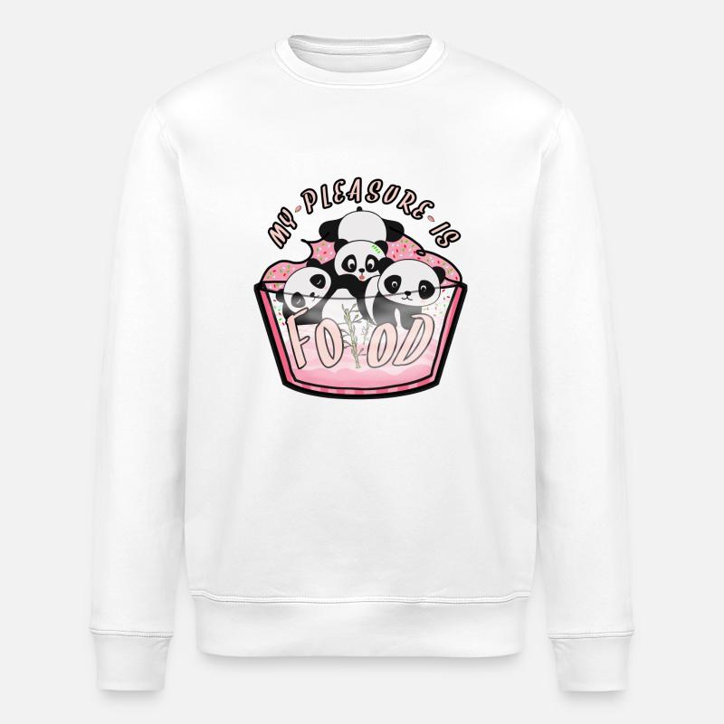 Pandas - Stanley/Stella Unisex Bio-Sweatshirt ROLLER - Weiß