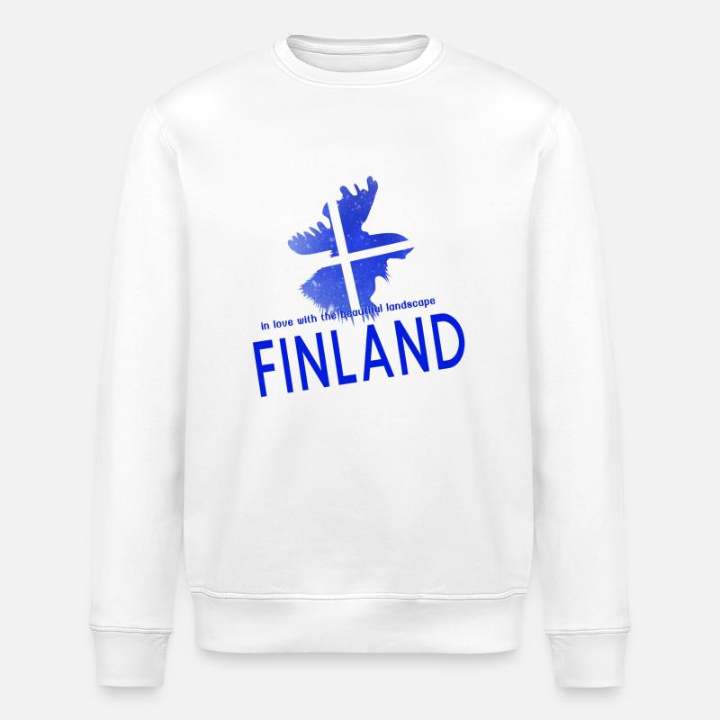 Finlande Suomi - Sweat bio ROLLER Stanley/Stella Unisexe - blanc