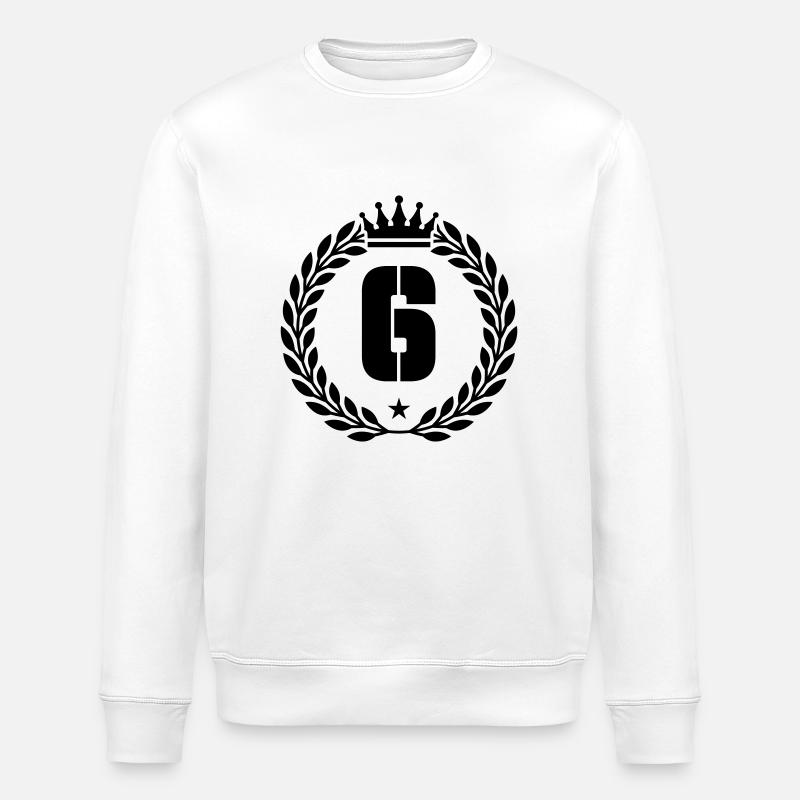 6 Crown - Stanley/Stella ROLLER Unisex Organic Sweatshirt - white