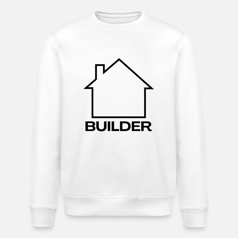 Builder House HOme - Stanley/Stella ROLLER Unisex Organic Sweatshirt - white