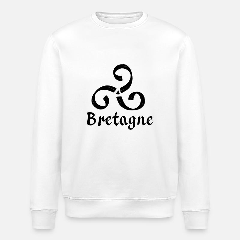 triskell Breton - Sweat bio ROLLER Stanley/Stella Unisexe - blanc