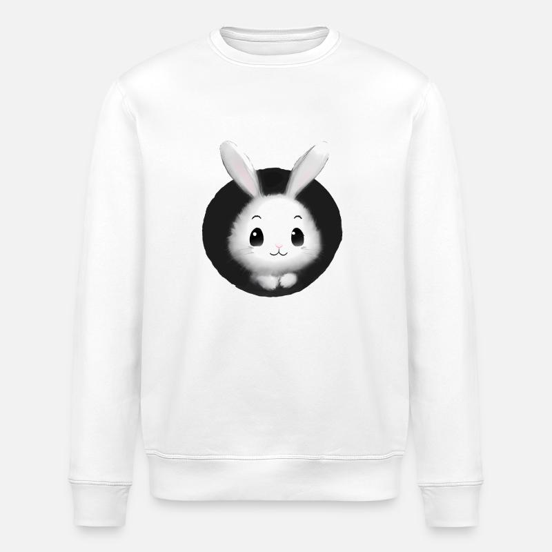 White Rabbit Rabbit - Stanley/Stella ROLLER Unisex Organic Sweatshirt - white