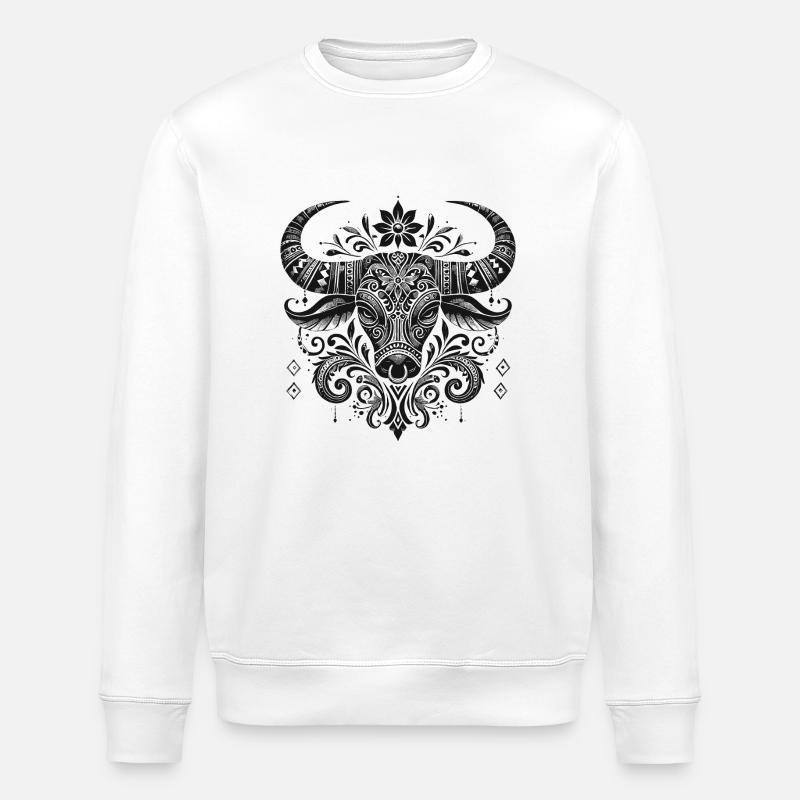 Stier - Stanley/Stella Unisex Bio-Sweatshirt ROLLER - Weiß