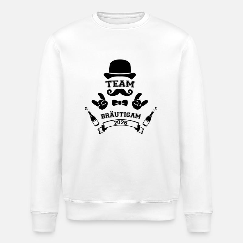 team bräutigam 2025 - Stanley/Stella Unisex Bio-Sweatshirt ROLLER - Weiß