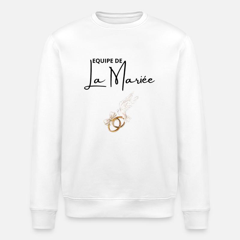 The Bride Team - Stanley/Stella ROLLER Unisex Organic Sweatshirt - white