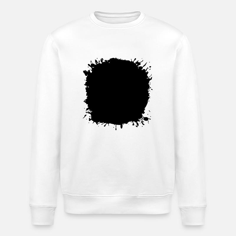 Taches d’éclaboussures - Sweat bio ROLLER Stanley/Stella Unisexe - blanc