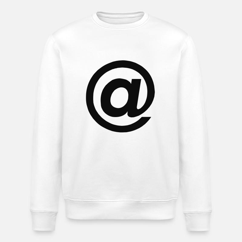 E-Mail-Zeichen @ ("at") - Stanley/Stella Unisex Bio-Sweatshirt ROLLER - Weiß