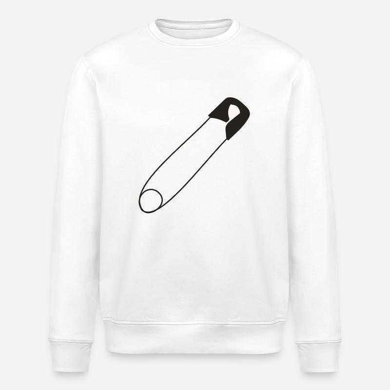 goupille de sécurité - Sweat bio ROLLER Stanley/Stella Unisexe - blanc