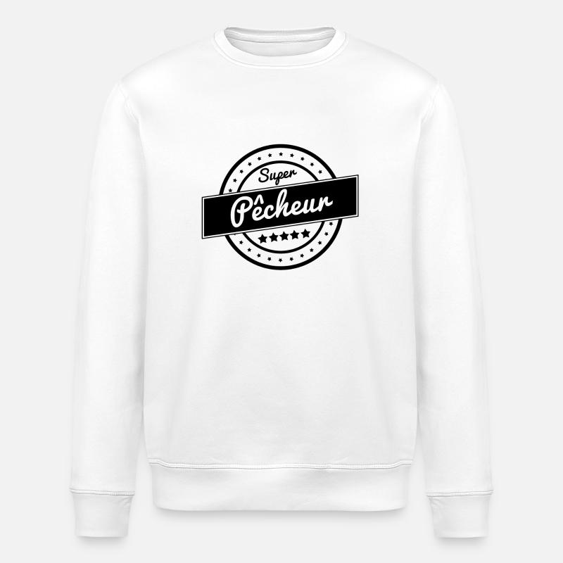 Super pêcheur - Sweat bio ROLLER Stanley/Stella Unisexe - blanc