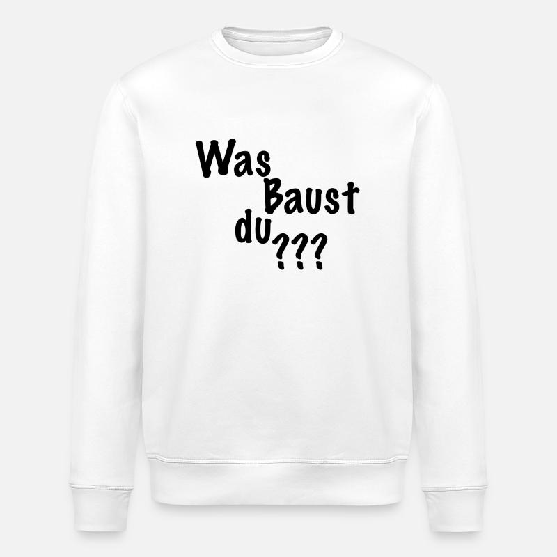 Bauspaßundmehr Kollektion - Stanley/Stella Unisex Bio-Sweatshirt ROLLER - Weiß