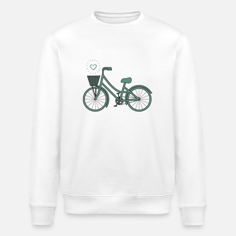 Vélo rétro - Sweat bio ROLLER Stanley/Stella Unisexe - blanc