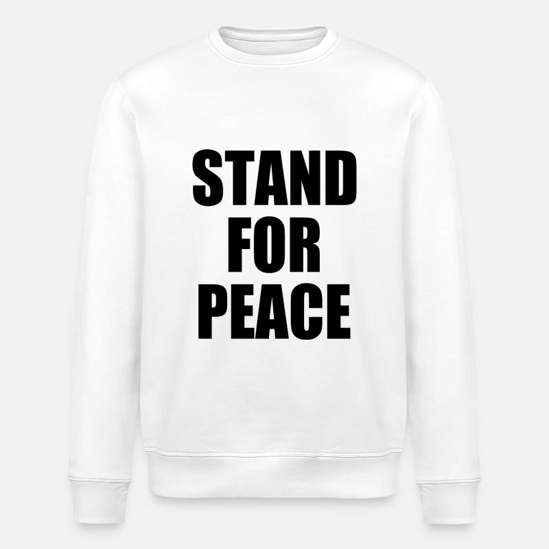 Stand for peace - Stanley/Stella Unisex Bio-Sweatshirt ROLLER - Weiß