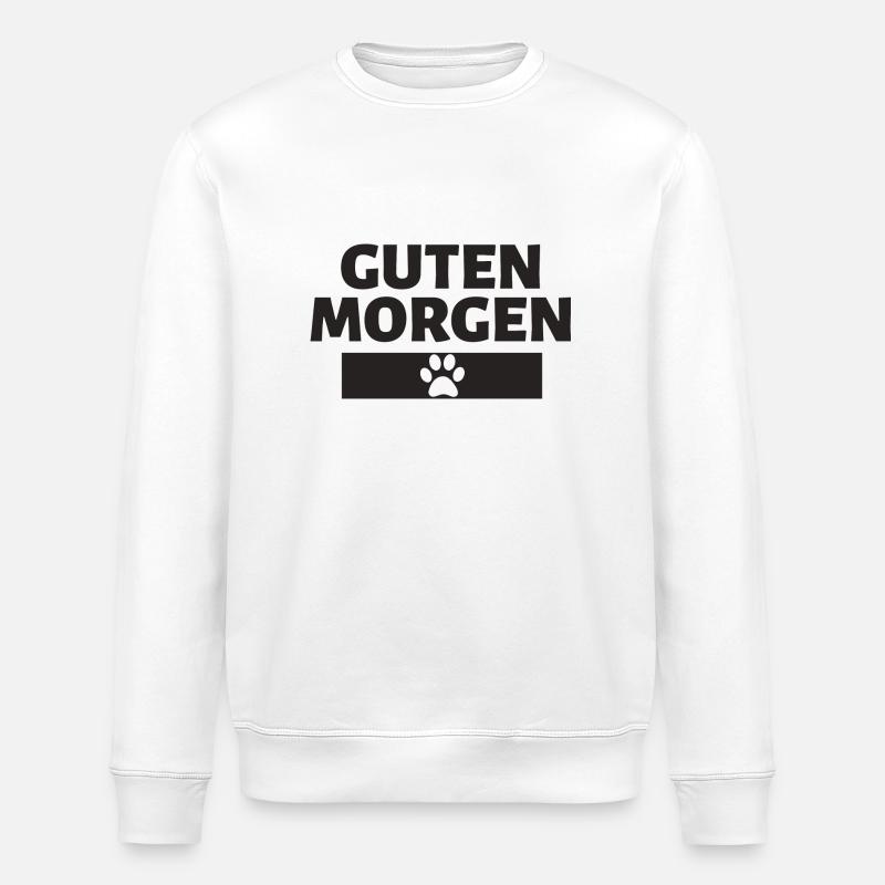 Bonjour Patte de chien - Sweat bio ROLLER Stanley/Stella Unisexe - blanc