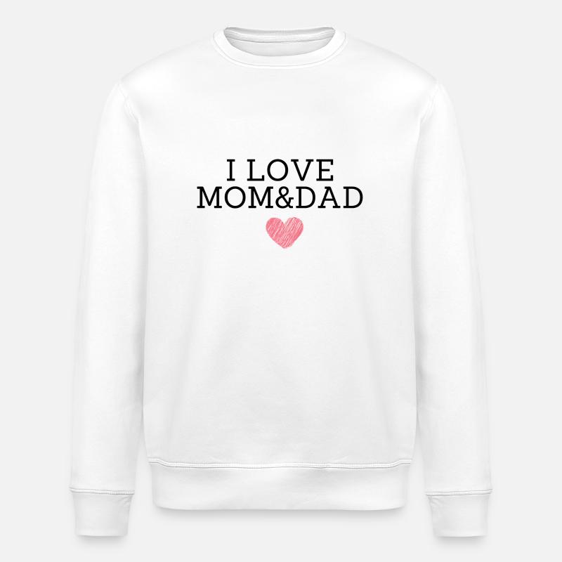 J’aime maman et papa - Sweat bio ROLLER Stanley/Stella Unisexe - blanc