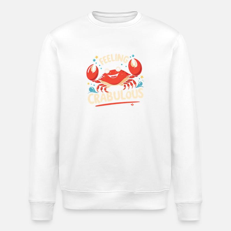 Feeling Crabulous - Stanley/Stella Unisex Bio-Sweatshirt ROLLER - Weiß
