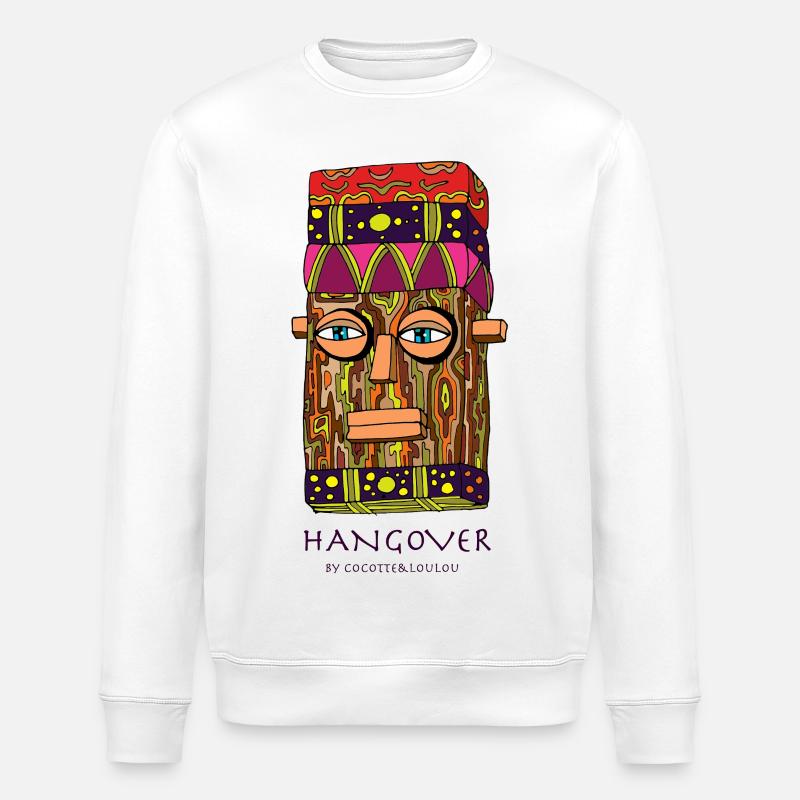 Der Kater - Stanley/Stella Unisex Bio-Sweatshirt ROLLER - Weiß