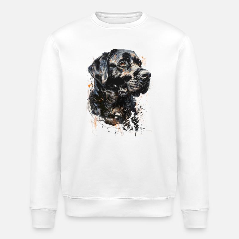 Chien Labrador Hund - Sweat bio ROLLER Stanley/Stella Unisexe - blanc