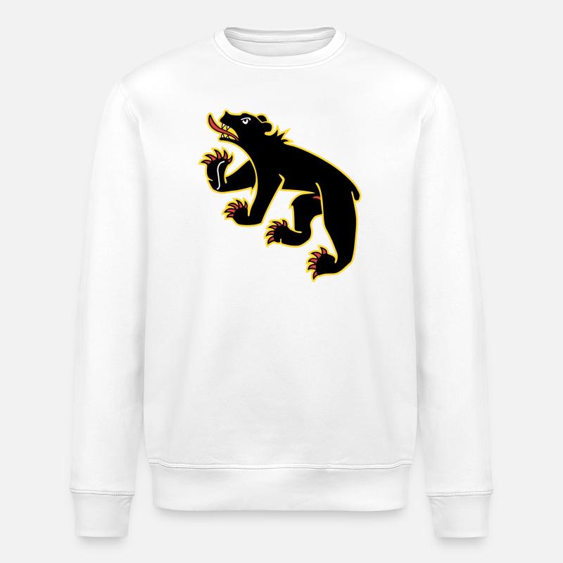 Flagge von Bern - Stanley/Stella Unisex Bio-Sweatshirt ROLLER - Weiß