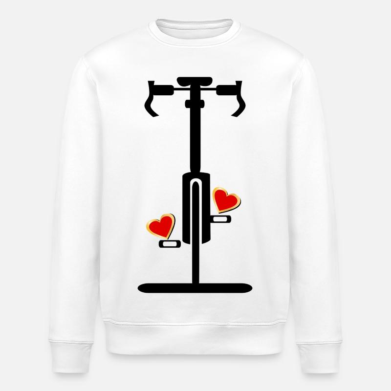 Saint-Valentin Cycling Cycling - Sweat bio ROLLER Stanley/Stella Unisexe - blanc