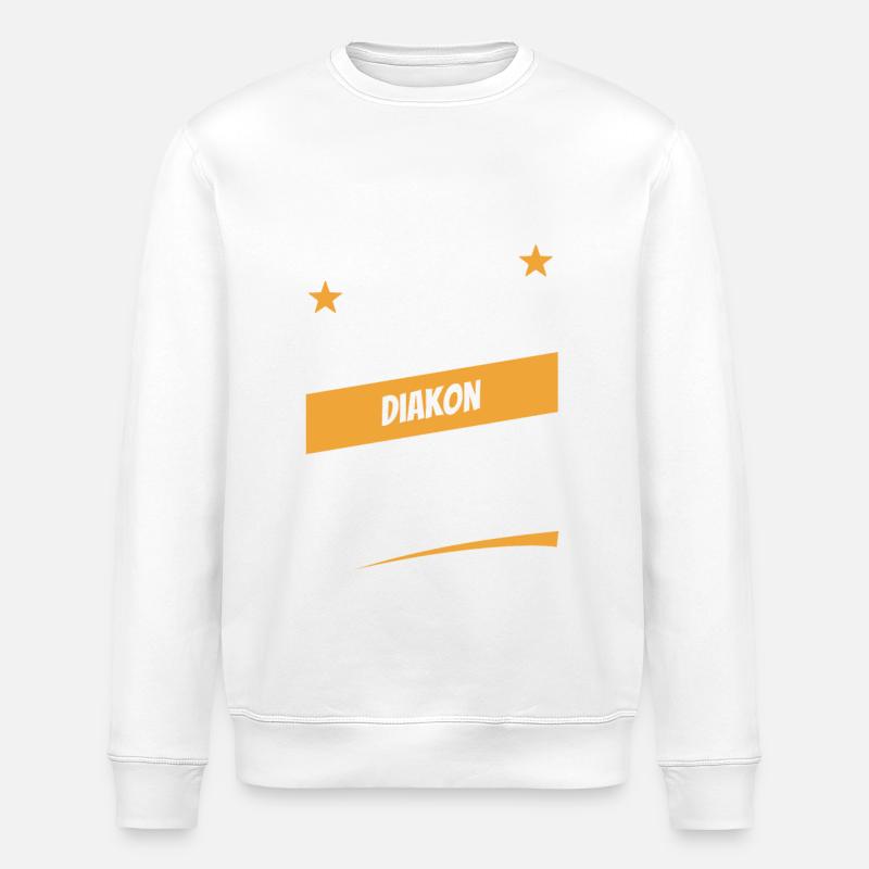 Niemand ist perfekt - Diakon - Spruch - Stanley/Stella Unisex Bio-Sweatshirt ROLLER - Weiß