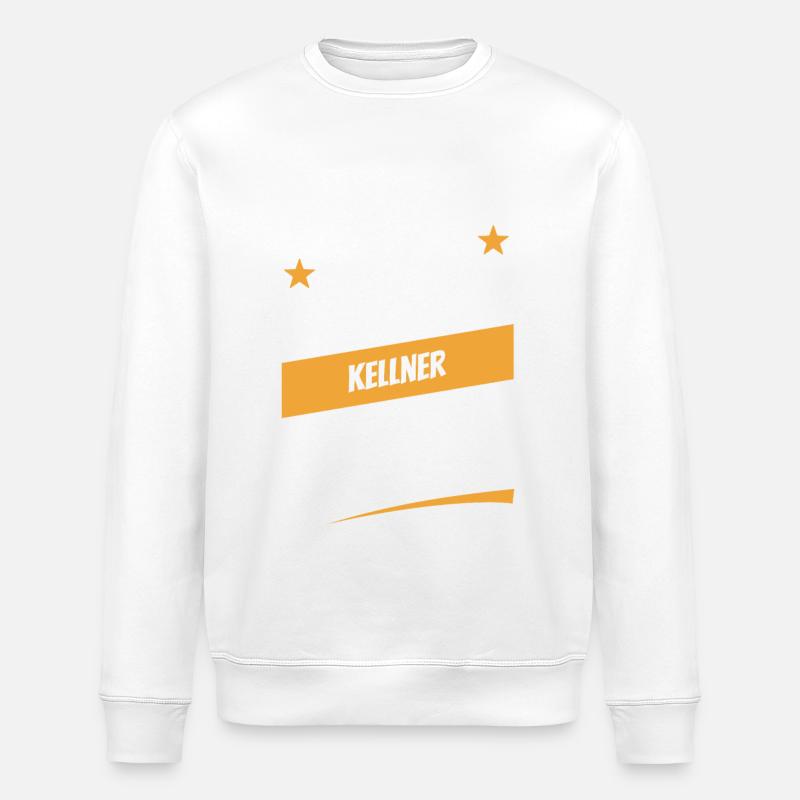 Niemand ist perfekt - Kellner - Spruch - Stanley/Stella Unisex Bio-Sweatshirt ROLLER - Weiß