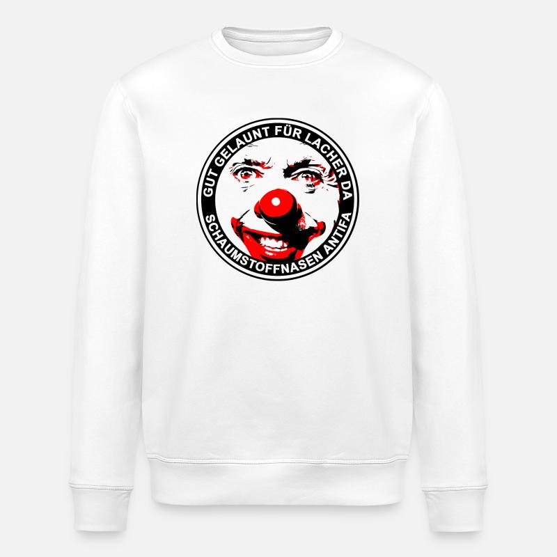 Fan Clown Variation Bonne Humeur - Sweat bio ROLLER Stanley/Stella Unisexe - blanc