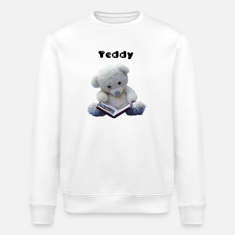 Teddy - Stanley/Stella ROLLER Unisex Organic Sweatshirt - white