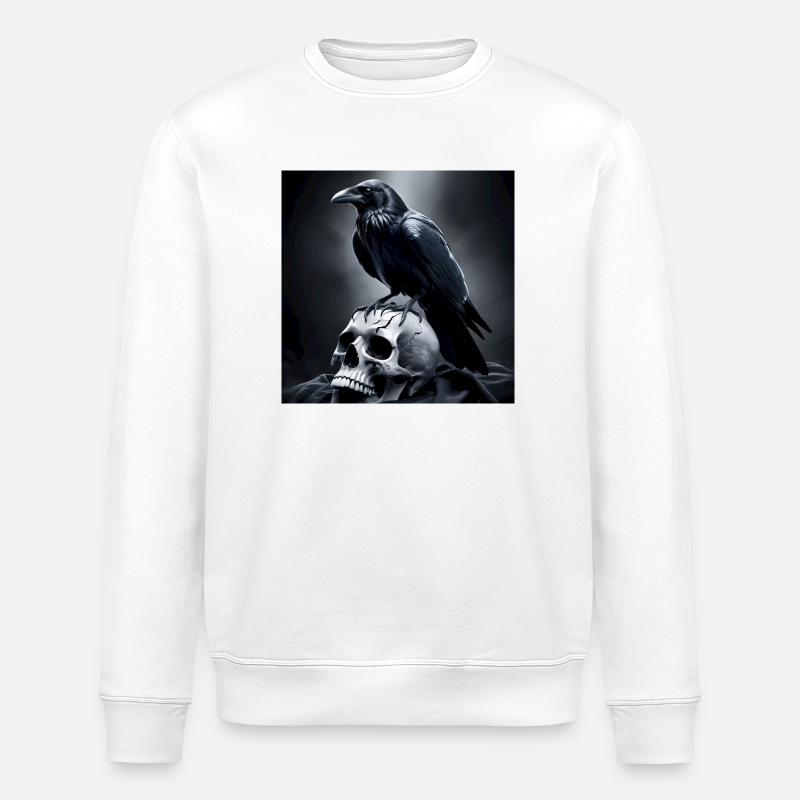 Raven 1 - Stanley/Stella Unisex Bio-Sweatshirt ROLLER - Weiß