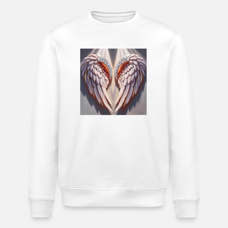 Engelsflügel - Stanley/Stella Unisex Bio-Sweatshirt ROLLER - Weiß