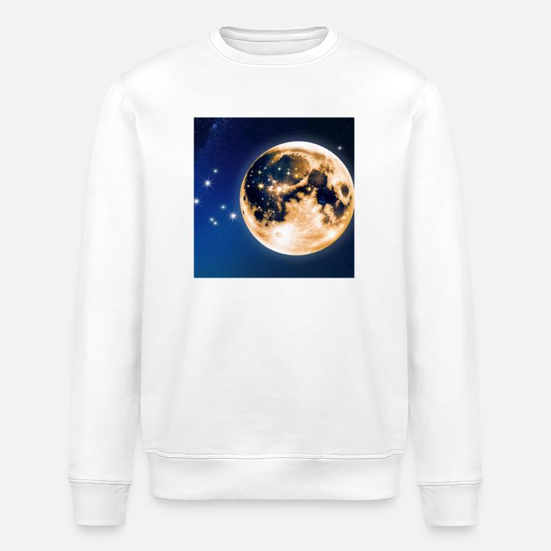 Vollmond - Stanley/Stella Unisex Bio-Sweatshirt ROLLER - Weiß