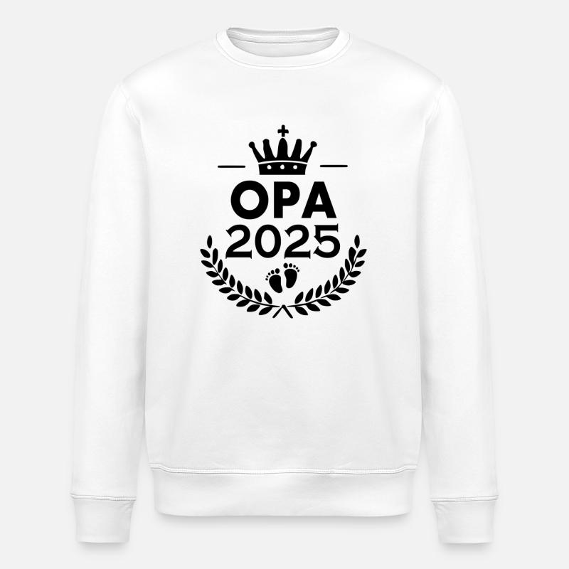 Opa 2025 - Stanley/Stella Unisex Bio-Sweatshirt ROLLER - Weiß
