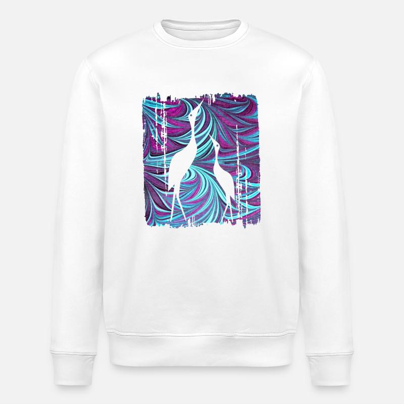 Crane E 74 - Stanley/Stella ROLLER Unisex Organic Sweatshirt - white