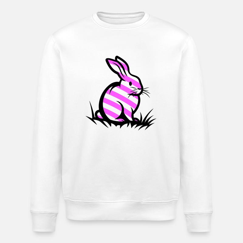 Lapin de Pâques Pâques - Sweat bio ROLLER Stanley/Stella Unisexe - blanc