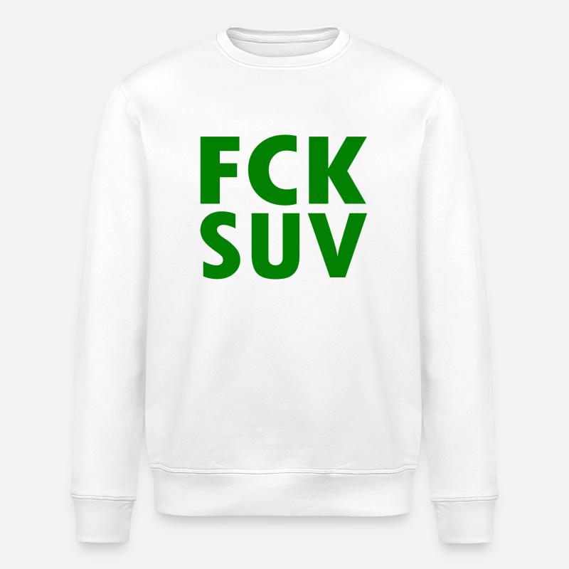 Fck suv - Stanley/Stella ROLLER Unisex Organic Sweatshirt - white
