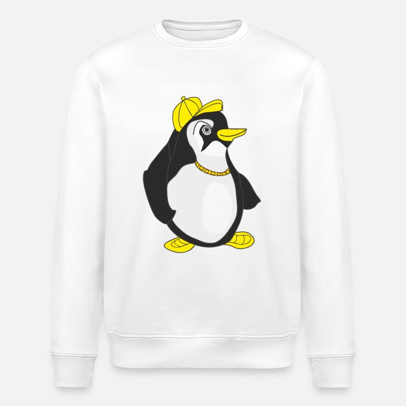 cooler Pinguin - Stanley/Stella Unisex Bio-Sweatshirt ROLLER - Weiß