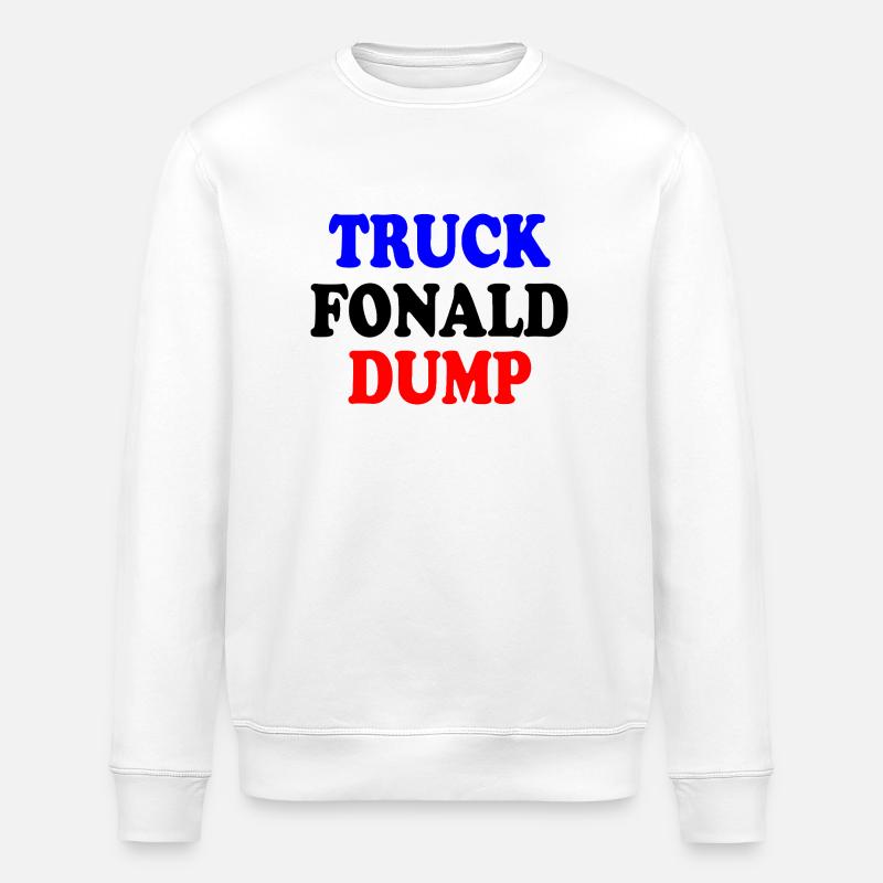 truck fonald dump - Stanley/Stella Unisex Bio-Sweatshirt ROLLER - Weiß