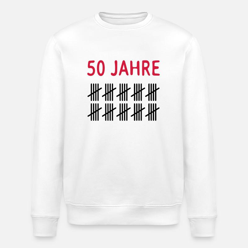 50 ans - Sweat bio ROLLER Stanley/Stella Unisexe - blanc