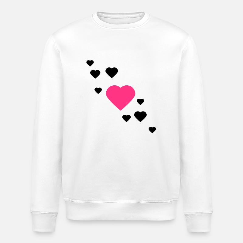 herzen - Stanley/Stella Unisex Bio-Sweatshirt ROLLER - Weiß