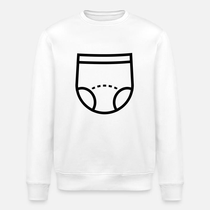 couche - Sweat bio ROLLER Stanley/Stella Unisexe - blanc