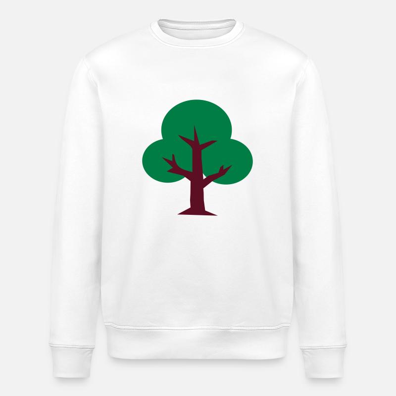 Tree - Stanley/Stella ROLLER Unisex Organic Sweatshirt - white
