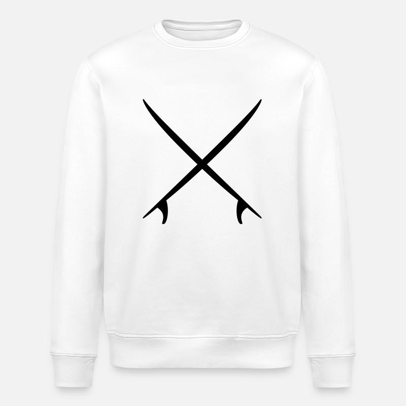 crossed boards - Stanley/Stella Unisex Bio-Sweatshirt ROLLER - Weiß