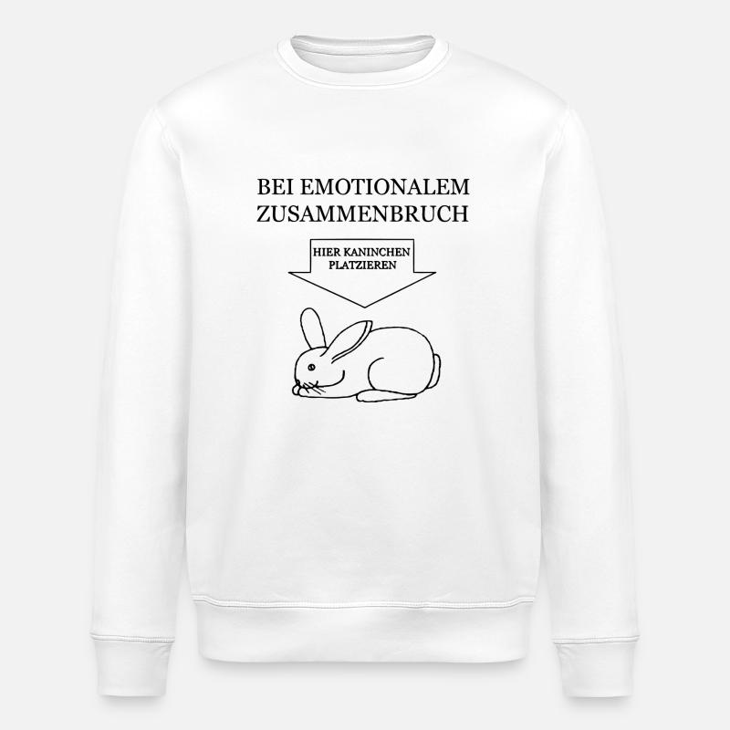 Kaninchen - Stanley/Stella Unisex Bio-Sweatshirt ROLLER - Weiß