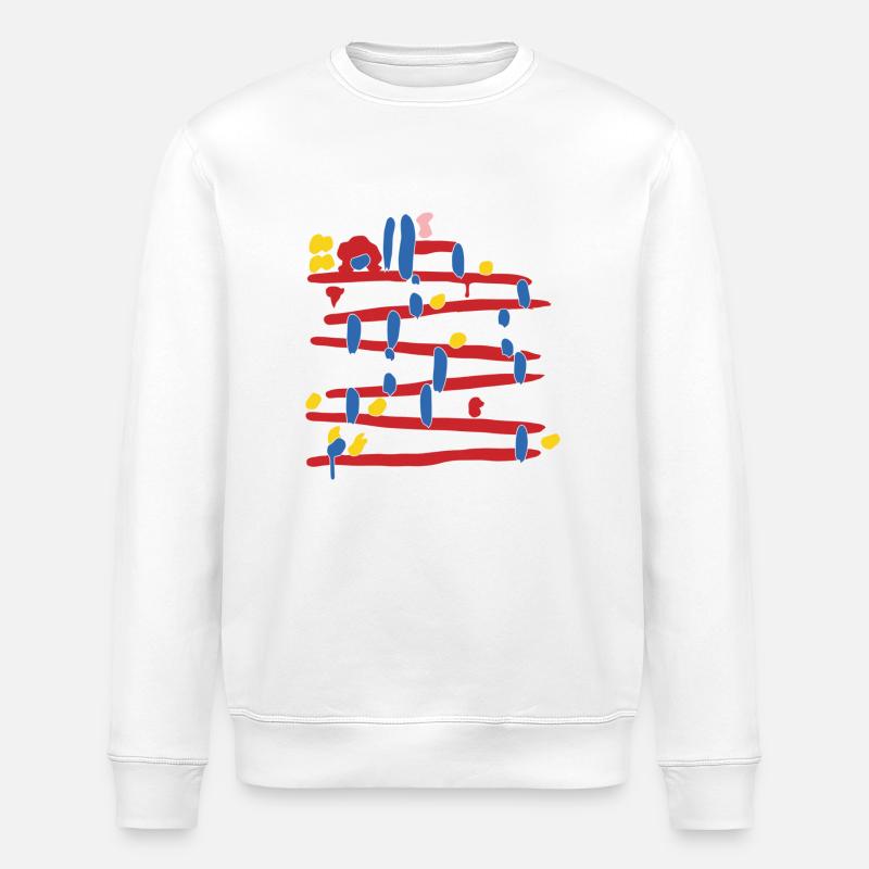 Jeu 8 bits - Sweat bio ROLLER Stanley/Stella Unisexe - blanc